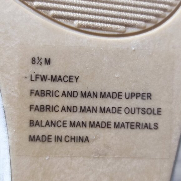 LONDON FOG Macey Demi-Wedge Dress Sandals size 8.5 silver with rhinestones - Picture 8 of 13